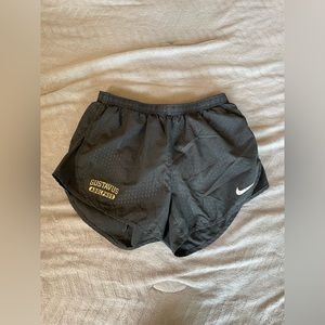 grey nike Gustavus Adolphus College running shorts